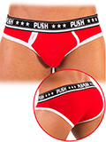 Push - Slip Premium in cotone - rosso/bianco