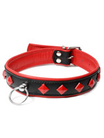 Collar with Ring - Red